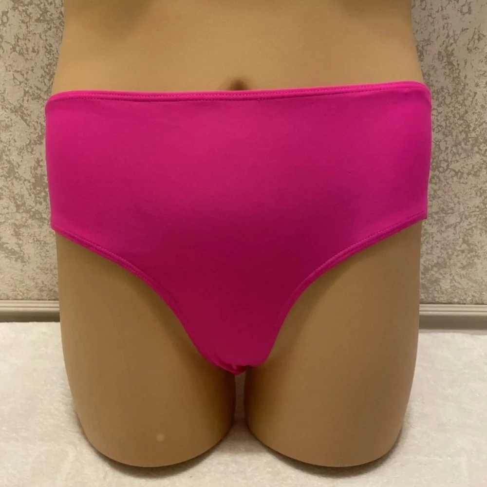 SHEIN Black and Hot Pink Bikini Set